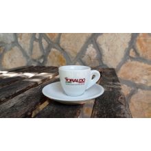 Caffe Toraldo eszpresszó csésze aljjal (1 db)