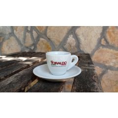 Caffe Toraldo eszpresszó csésze aljjal (1 db)