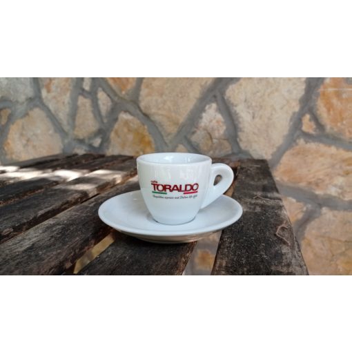 Caffe Toraldo eszpresszó csésze aljjal (1 db)