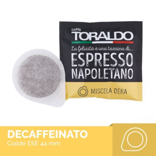 Caffe Toraldo koffeinmentes kávé párna (50 db a dobozban; 109 Ft/db)