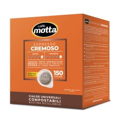   Caffe Motta Cremoso kávé párna (150 db a dobozban;  110 Ft/db)