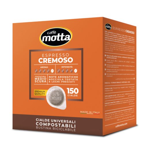 Caffe Motta Cremoso kávé párna (150 db a dobozban;  95 Ft/db)