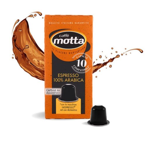 Caffe Motta Arabica Nespresso kompatibilis kávékapszula (10 db a dobozban; 105 Ft/db)