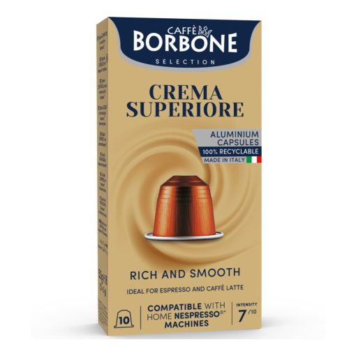 Caffe Borbone Crema Superiore Respresso kávékapszula (10 db a dobozban; 135 Ft/db)