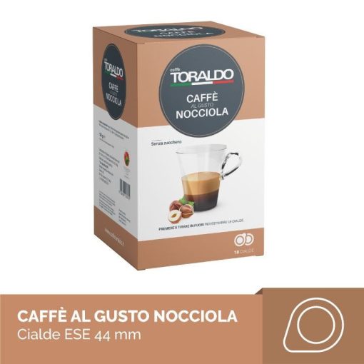 Caffe Toraldo Mogyoró ízesítésű kávé párna (18 db a dobozban; 150 Ft/db)