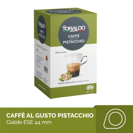 Caffe Toraldo Pisztáciás ízesítésű kávé párna (18 db a dobozban; 150 Ft/db)