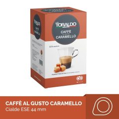   Caffe Toraldo Karamellás ízesítésű kávé párna (18 db a dobozban; 150 Ft/db)